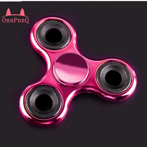 multi color triangle gyro finger spinner fidget plastic edc hand for autism adhd anxiety stress