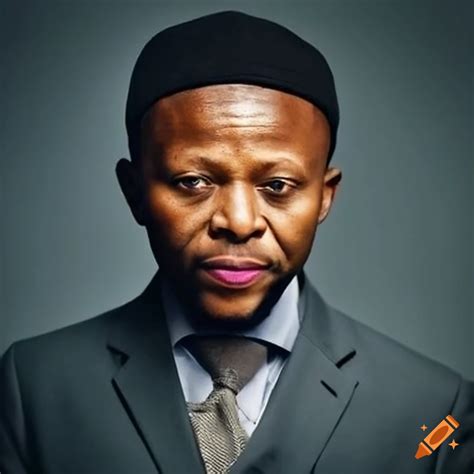 Portrait Of Mbuyiseni Ndlozi South African Political Activist