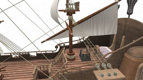 Pirate Sailing Ship Black Pearl 3d Model Cgtrader