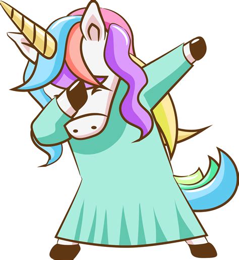 Unicorn Dabbing Png Graphic Clipart Design 19152878 Png