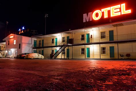 Skylark Motel Night Brad Merrell Flickr