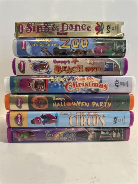 Lot Of Barney Vhs Tapes Sing Along Christmas Valentine Halloween The Best Porn Website