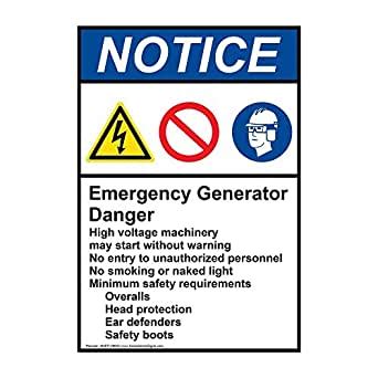 Generator Safety Signs From Compliancesigns Com My XXX Hot Girl