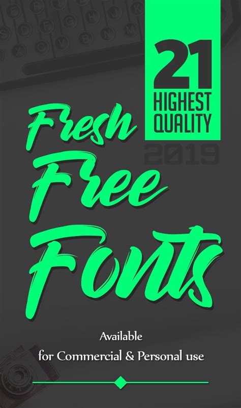 21 Fresh Free Fonts For Graphic Designers Fonts Graphic Design