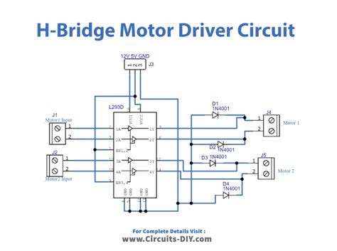 H Bridge Motor Driver Circuit L293d