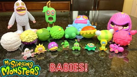 My Singing Monsters Babies Mini Figures With Eggs Unboxingreview Youtube
