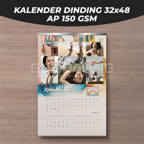 Kalender Dinding 32 X 48 Cm Ap150 Gundaling Print Online