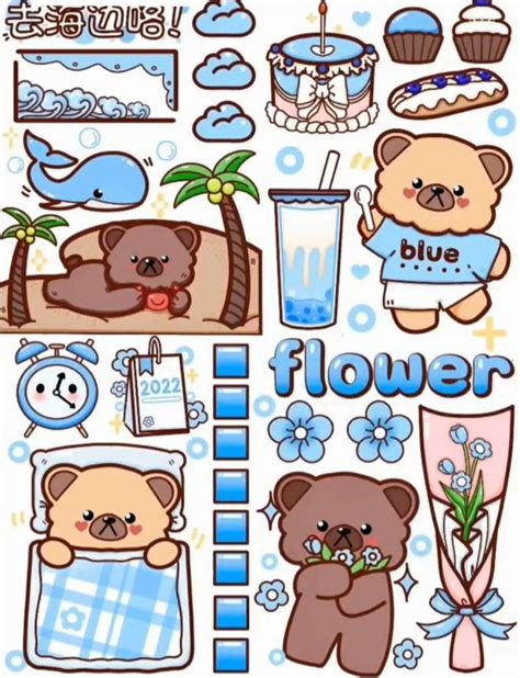 Stickers Nhật Ký Nghệ Thuật Thiệp Stickers