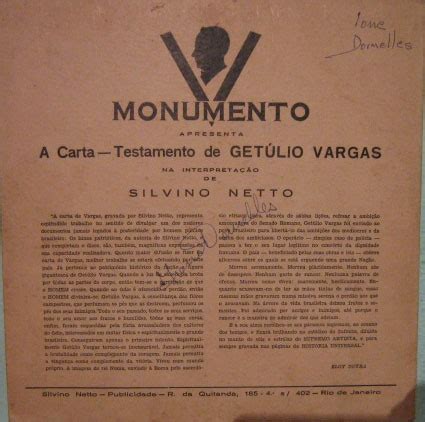 Carta De Testamento De Getulio Vargas Recipes Pad Q