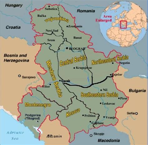 Mapa Srbije