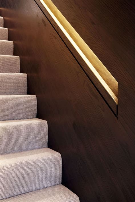 Hidden Handrail Lighting Is A Creative Idea For A Staircase Handrail Lighting Handrail Design