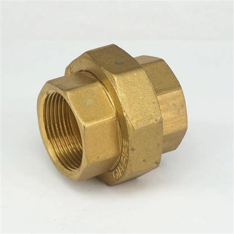 Brass Pipe Union Connector Coupling 1 1 4 Bsp Female Thread Plumbing