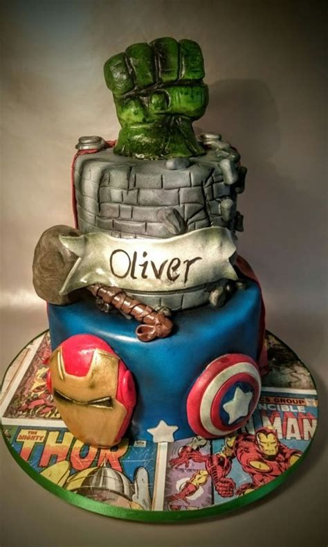 The design will be done in colors shown. Marvel Avengers Hulk smash cake | Hulk smash cake ...