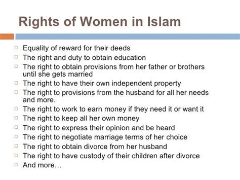 Islam Misconception And Awareness Islam The Islamic Teaching On The Muslim Women Place In The