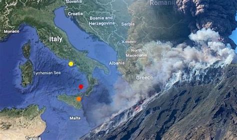 Mount etna is one of the most active volcanoes in the world and is in an almost constant state of activity. Stromboli volcano eruption MAP: Which volcanoes in Italy ...