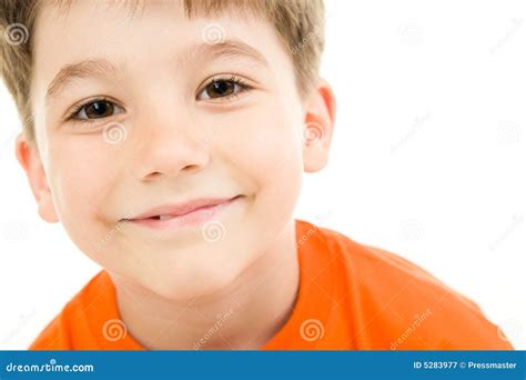 Face Of Boy Stock Image Image Of Caucasian Orange Portrait 5283977