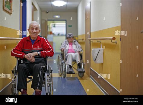 Old Woman Wheelchair Nursing Home Hi Res Stock Photography And Images