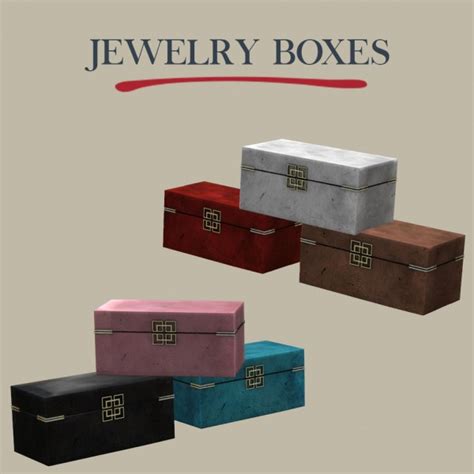 Leo 4 Sims Jewelry Boxes Sims 4 Downloads