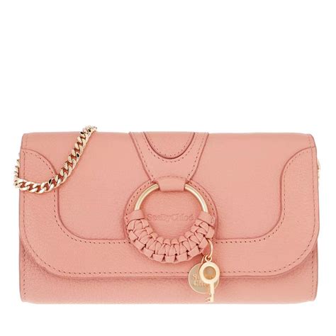 See By Chloé Hana Wallet On Chain Fallow Pink Portafoglio A Catena