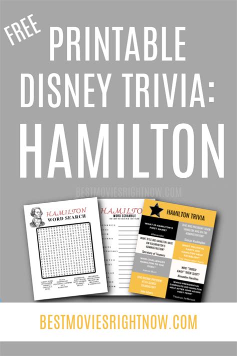 Get a list of the best movie and tv titles recently added (and coming soon) to disney's streaming service, updated frequently. Disney Trivia: Hamilton - Best Movies Right Now