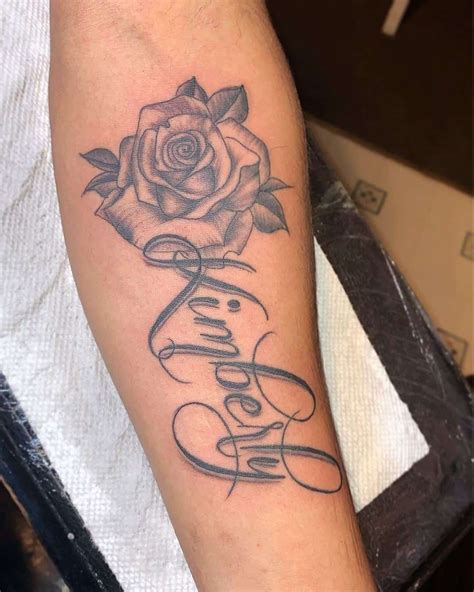 Rose Tattoo Designs With Names