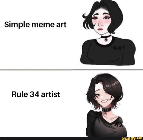 Simple Meme Art Rule Artist Ifunny
