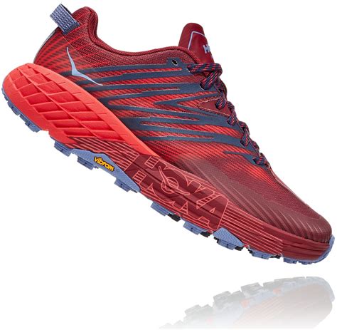 Hoka One One Speedgoat 4 Shoes Women Cordovanhigh Risk Red At
