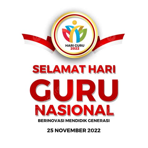 Poster Ucapan Dan Logo Hari Guru Nasional Png Sexiz Pix