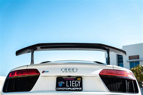 1016 Industries Rear Wing Forged Carbon Audi R8 2015 2021 Evoluer