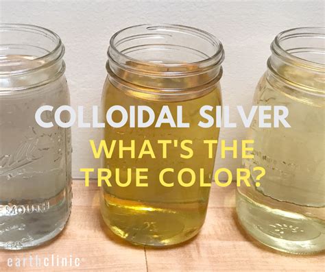 True Color Of Colloidal Silver Colloidal Silver True Colors Oil Pulling