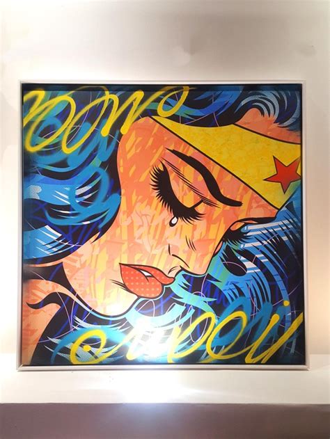 Young Wonder Woman Vs Roy Lichtenstein Par Dillon Boy 2020 Peinture