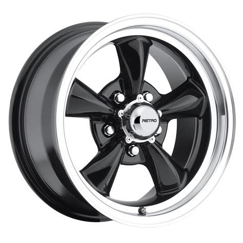 15x7 930 B Retro Wheel Designs Black Wheels Rims 5x450