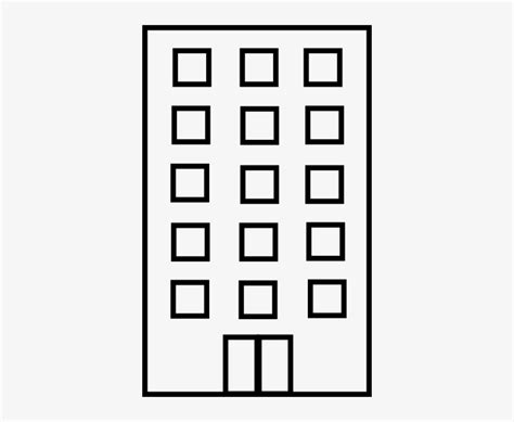 Building Clipart Black And White Black And White Apartment Building