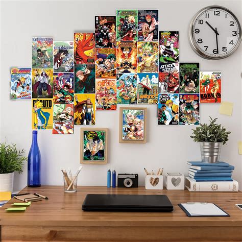 Anime Aesthetic Wall Collage Kit 60 PC Small Anime Posters 4 2x6 2 Inch