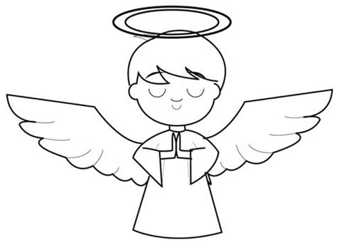 How To Draw Cartoon Angels In Easy Step By Step Drawing