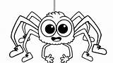Spider Easy Drawing Coloring Getdrawings sketch template