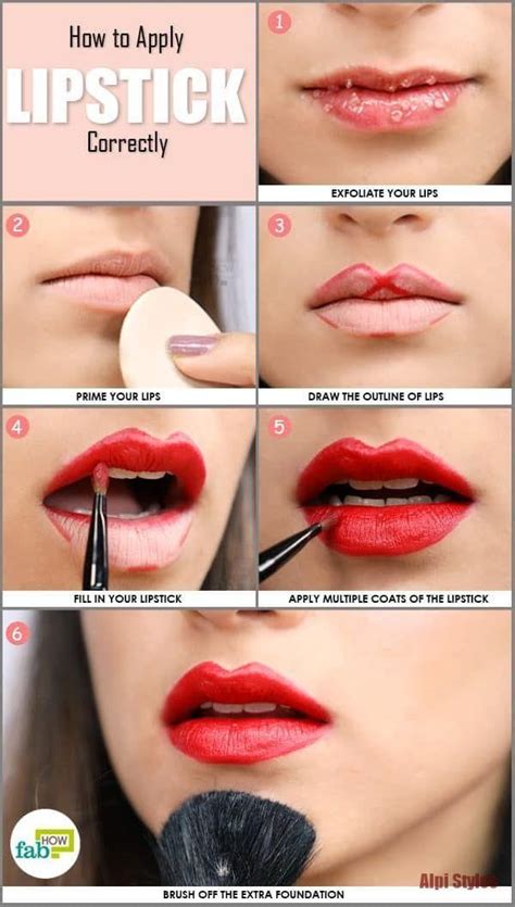 How To Apply Lipstick Correctly Step By Step Guide With Pictures