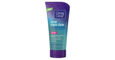 Clean And Clear Acne Triple Clear Exfoliating Facial Scrub 50 Oz