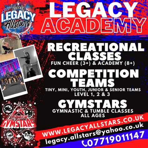 Legacy Allstars Cheerleading Program Bracknell