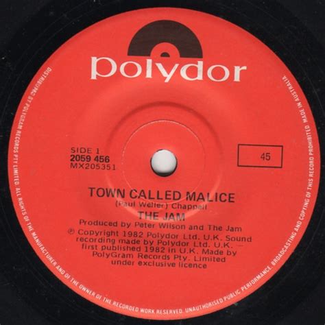 The Jam Town Called Malice Precious 1982 Vinyl Discogs