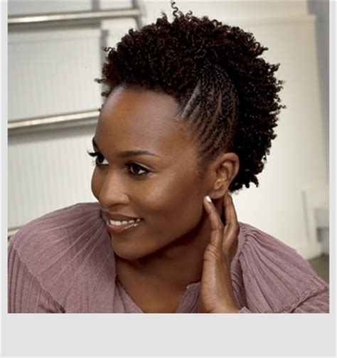 They're easy twist hairstyles for natural hair. Criss cross twist natural hairstyle - thirstyroots.com ...