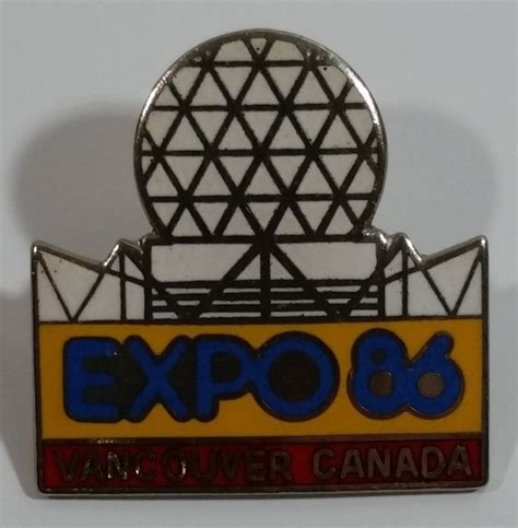 1986 Vancouver Exposition Expo 86 Science Center Themed Enamel Metal