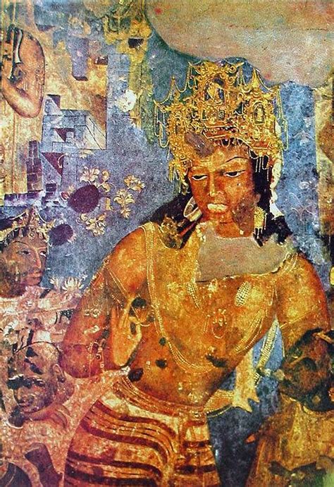 Boddhisattva Padmapani Reprint Of Ajanta Cave Painting India