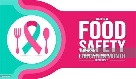 September Is National Food Safety Education Month Background Template
