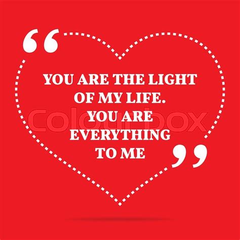 Inspirational Love Quote You Are The Stock Vector