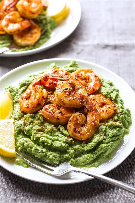 Issa certified specialist in fitness & nutrition. Spicy Garlic Shrimp Recipe with Broccoli Mash - Best ...
