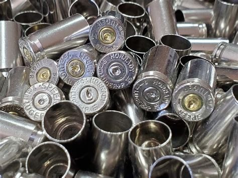 Mm Nickel Plated Brass Shell Casings From Indoor Ranges Not Cleaned