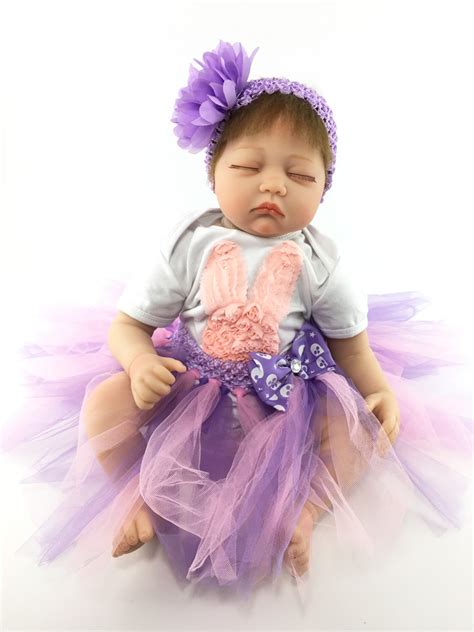 55cm Soft Silicone Reborn Baby Doll Toys Lifelike Newborn Girls Babies