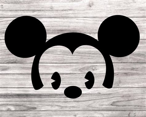Mickey Mouse Silhouette Svg