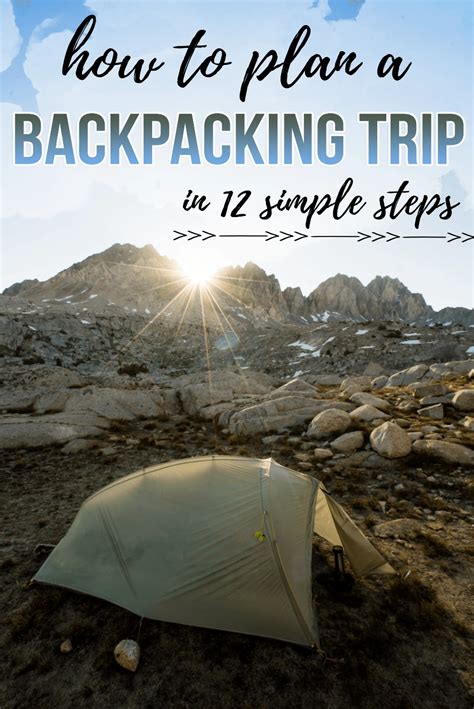 How To Plan A Backpacking Trip In 12 Simple Steps Bearfoot Theory